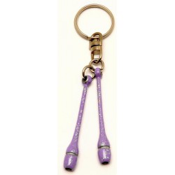 Glitter Lilac miniclubs key ring