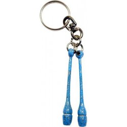 Glitter Sky Blue miniclubs key ring
