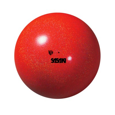 SASAKI BALL - GLITTER FLUORESCENT RED